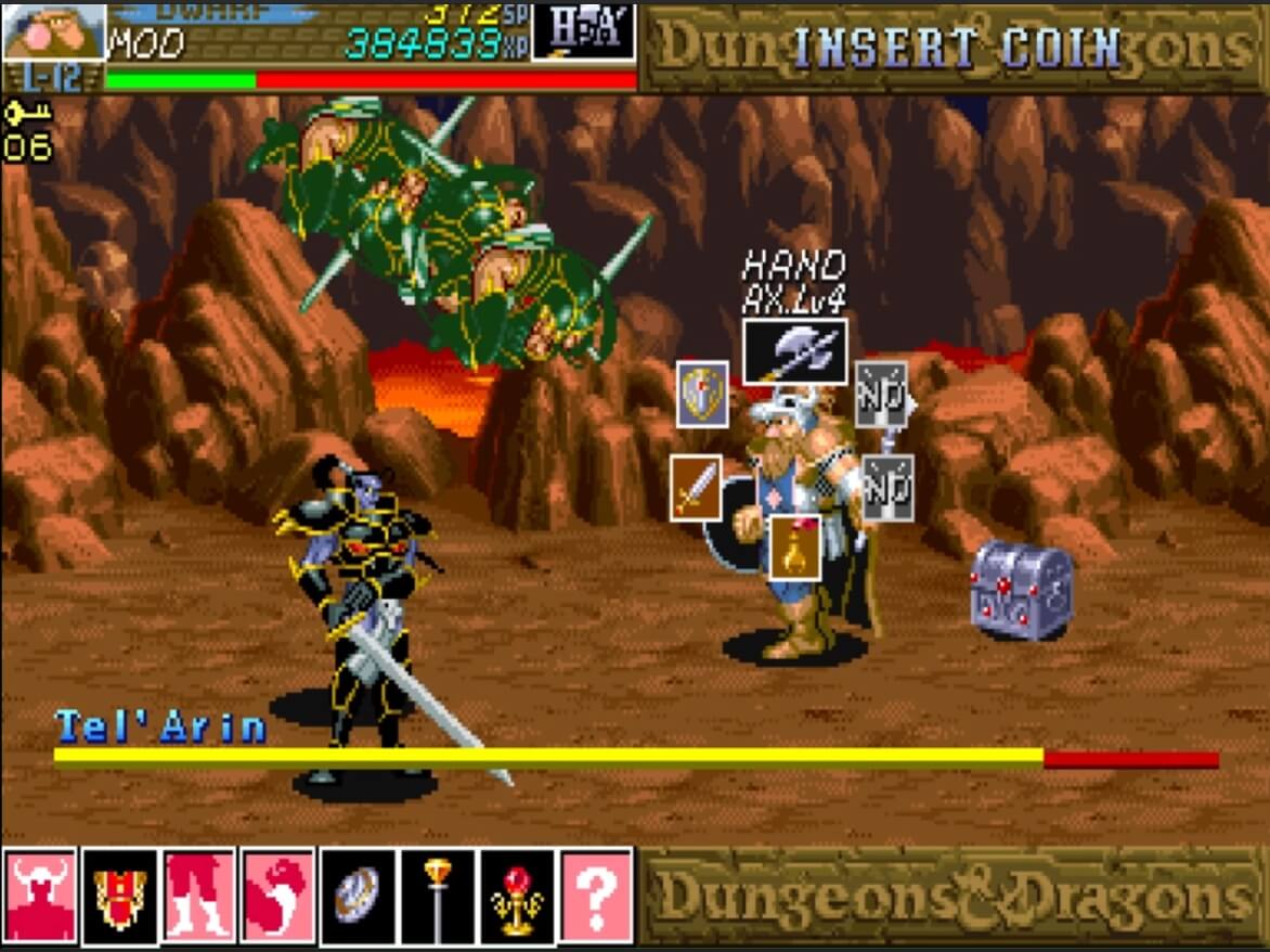 Dungeons & Dragons Shadow over Mystara - геймплей игры Arcade